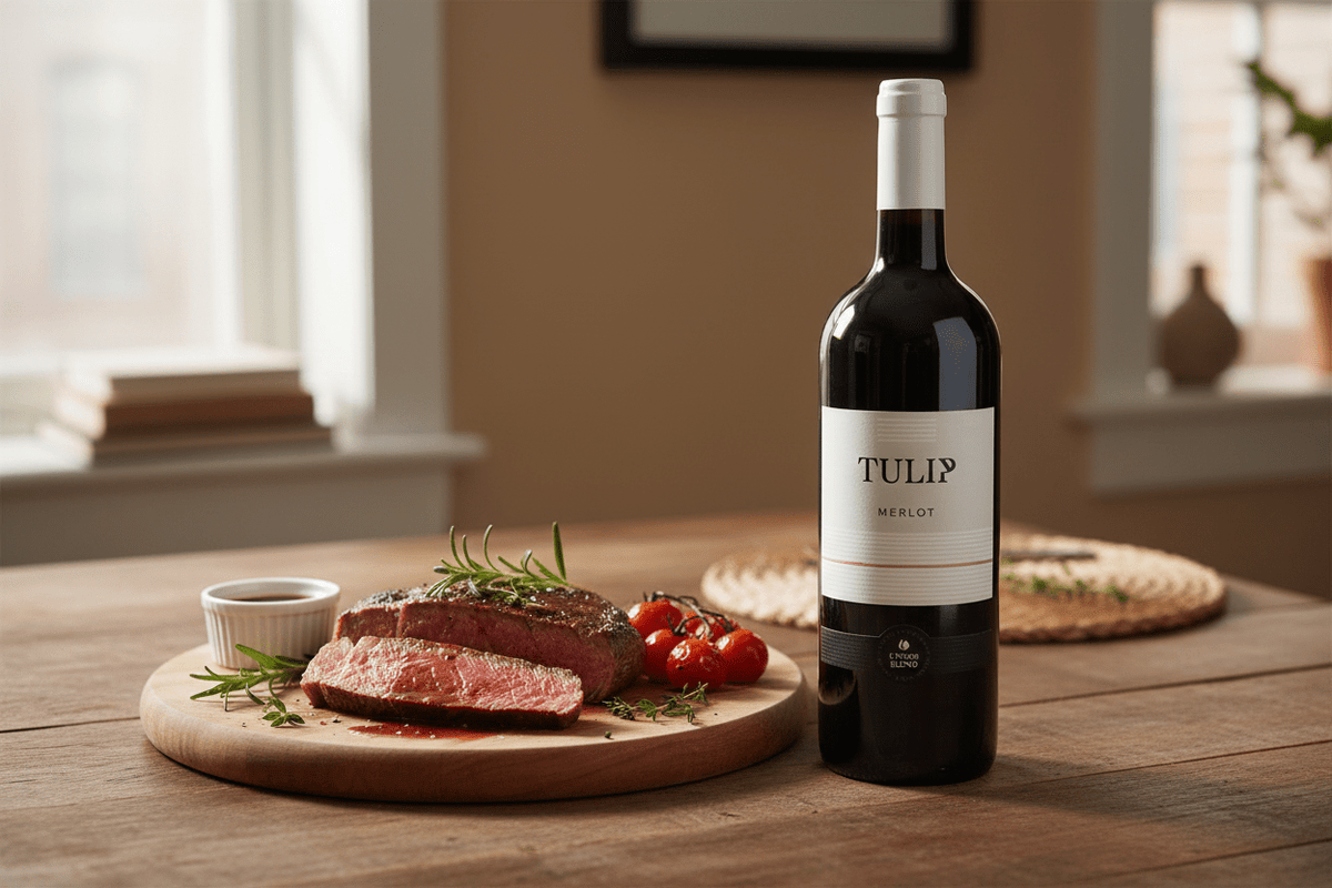 Vino tinto Kosher tulip merlot 2021 750ml israel - Vino de Israel - La Cava