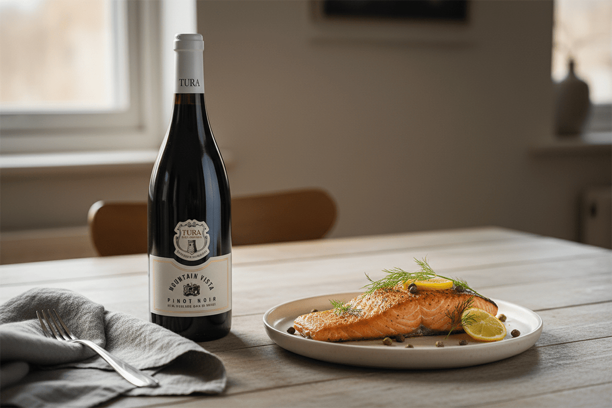Vino Tinto Kosher Tura Mountain Vista Pinot Noir 750ml Israel - La Cava