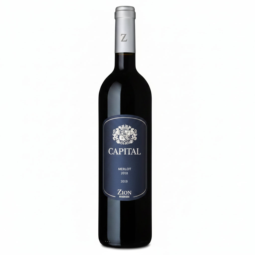 Vino Tinto Kosher Zion Capital Merlot 750ml Israel - La Cava