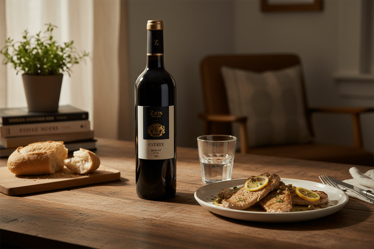 Vino Tinto Kosher Zion Estate Merlot - Vino de Israel - La Cava
