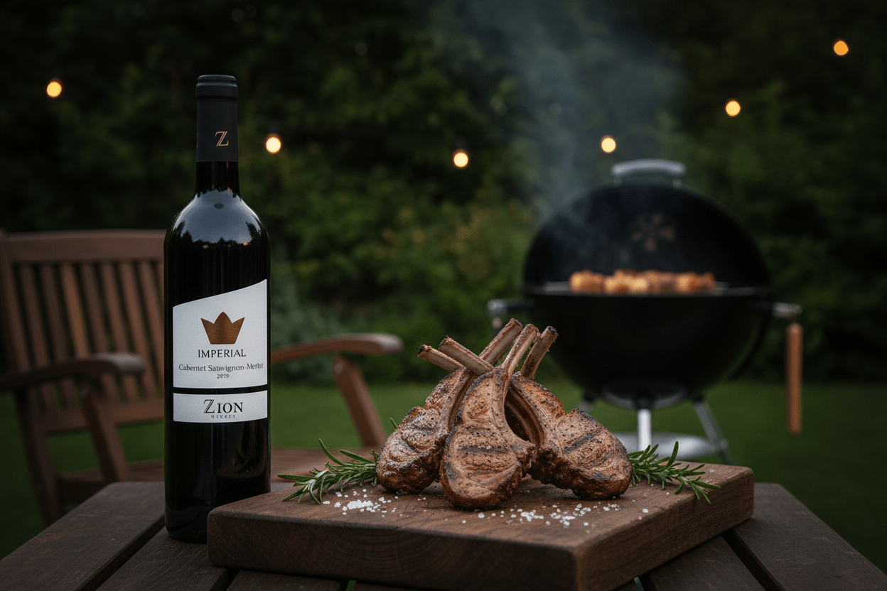 Vino Tinto Kosher Zion Imperial Cabernet Merlot 750ml - La Cava