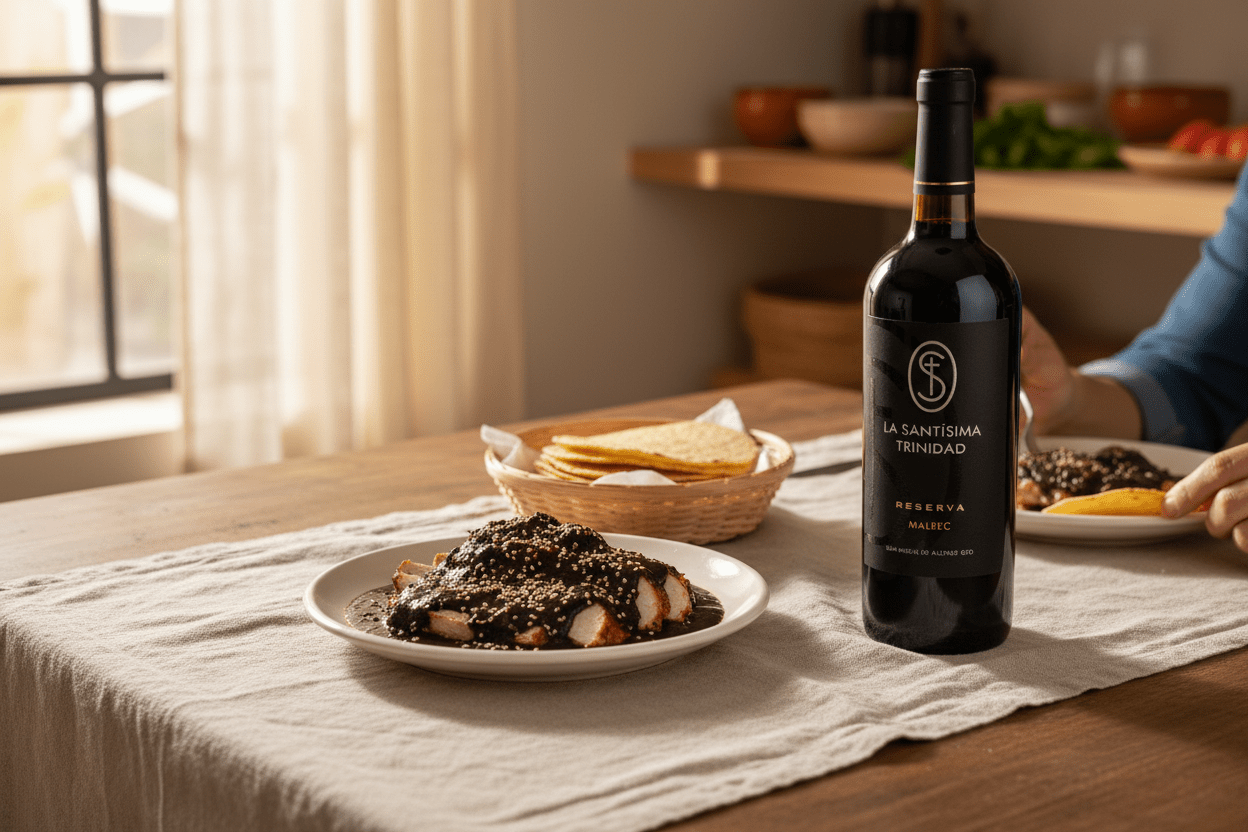 Vino Tinto La Santísima Trinidad Reserva Malbec - Vino Mexicano - La Cava