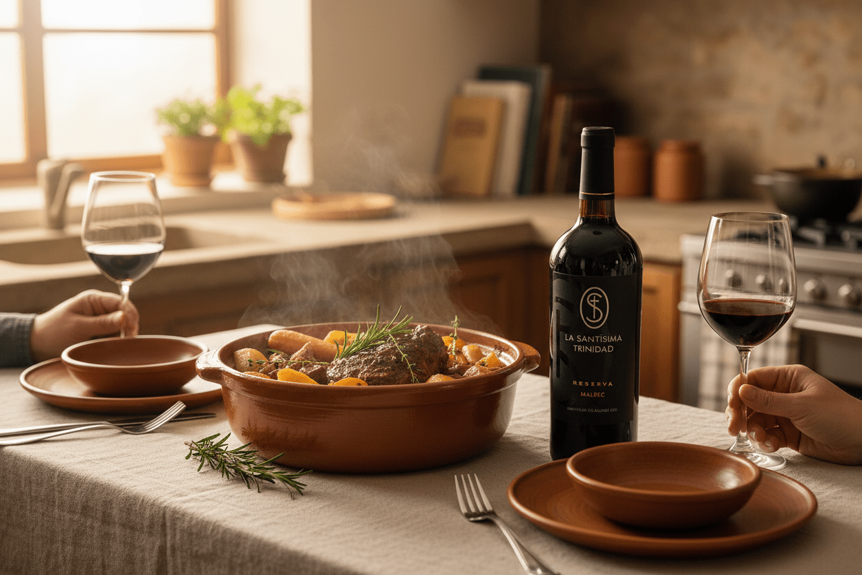 Vino Tinto La Santísima Trinidad Reserva Malbec - Vino Mexicano - La Cava