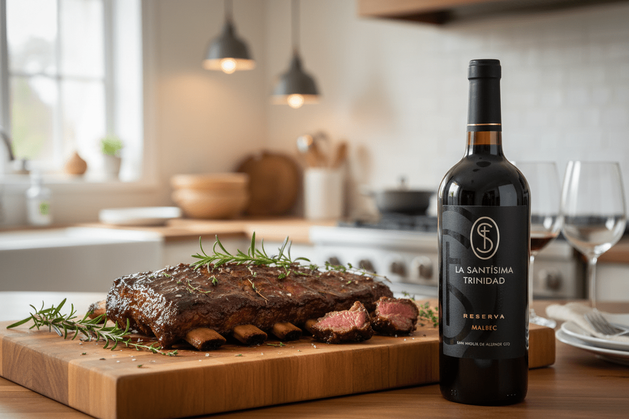Vino Tinto La Santísima Trinidad Reserva Malbec - Vino Mexicano - La Cava