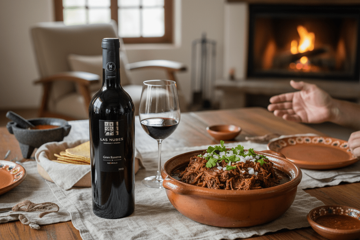 Vino Tinto Las Nubes Gran Reserva Nebbiolo 2018 de 750 ml - La Cava