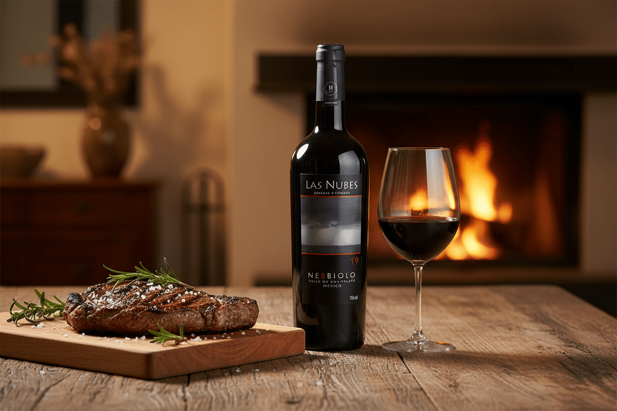 Vino Tinto Las Nubes Nebbiolo de 750 ml - La Cava