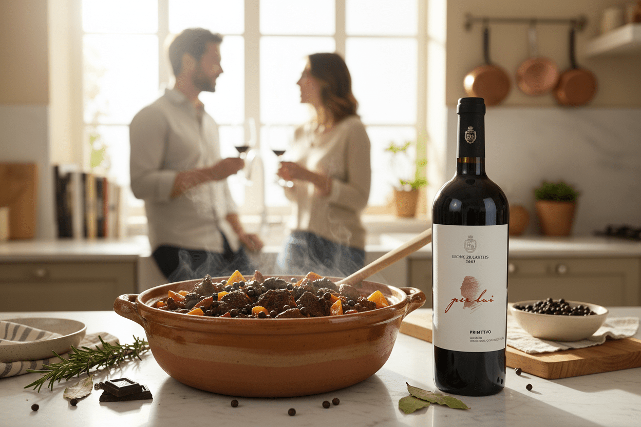 Vino Tinto Leone De Castris Per Lui Salice Salentino Riserva , Puglia - Vino de Italia - La Cava