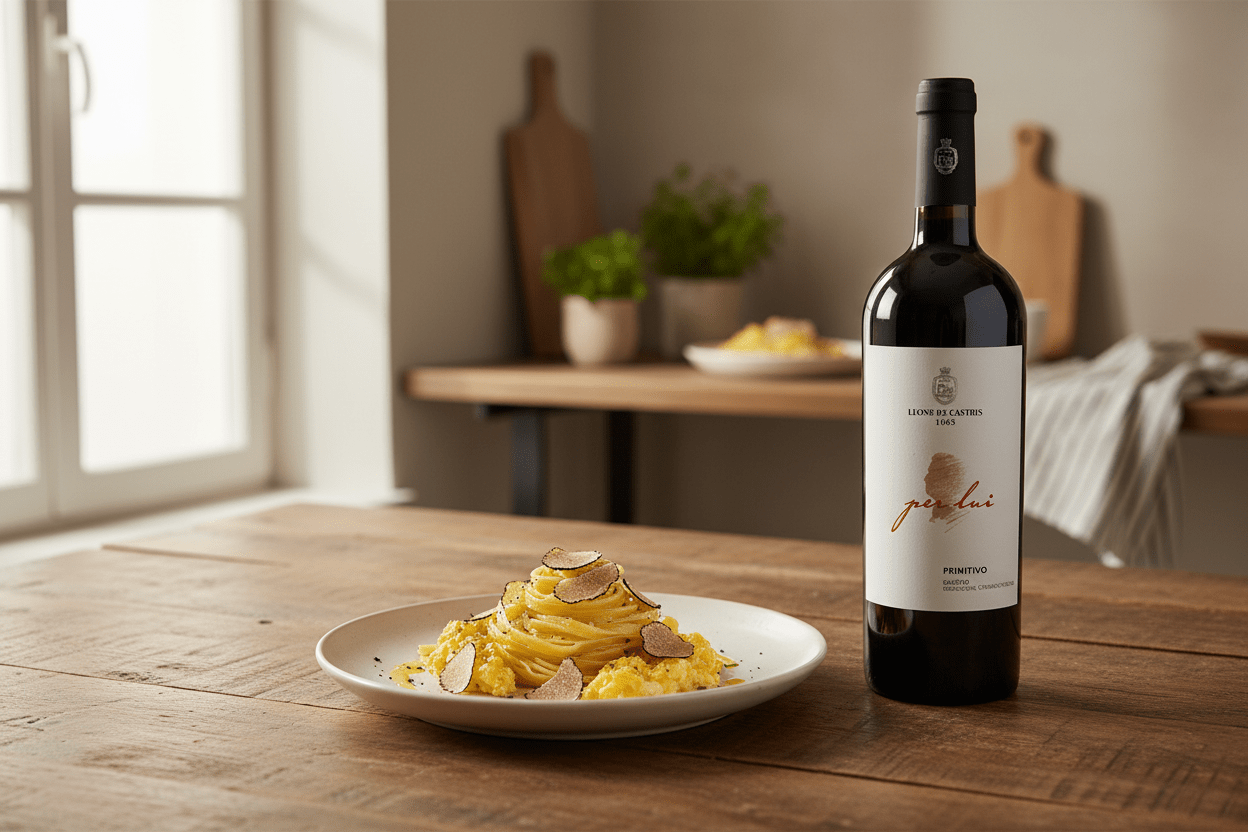 Vino Tinto Leone De Castris Per Lui Salice Salentino Riserva , Puglia - Vino de Italia - La Cava