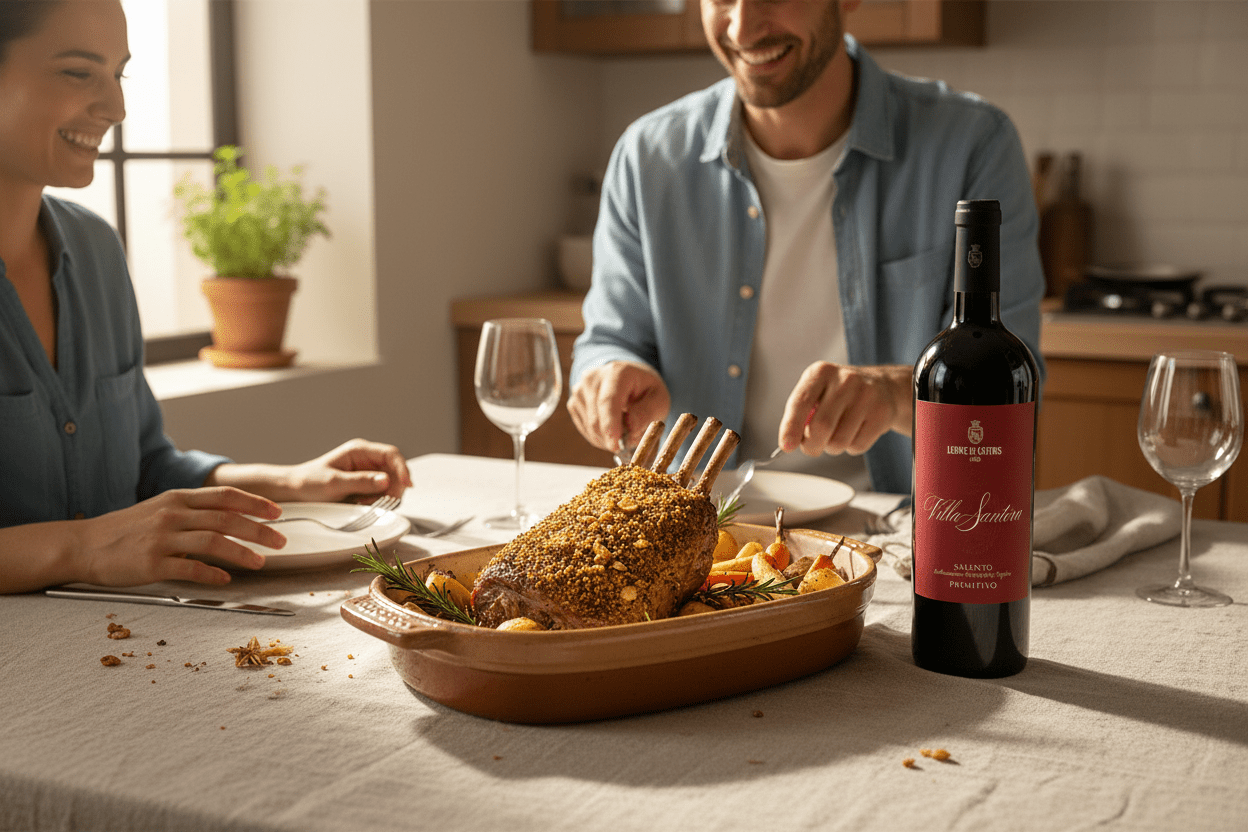 Vino Tinto Leone De Castris Villa Santera, Puglia - Vino de Italia - La Cava