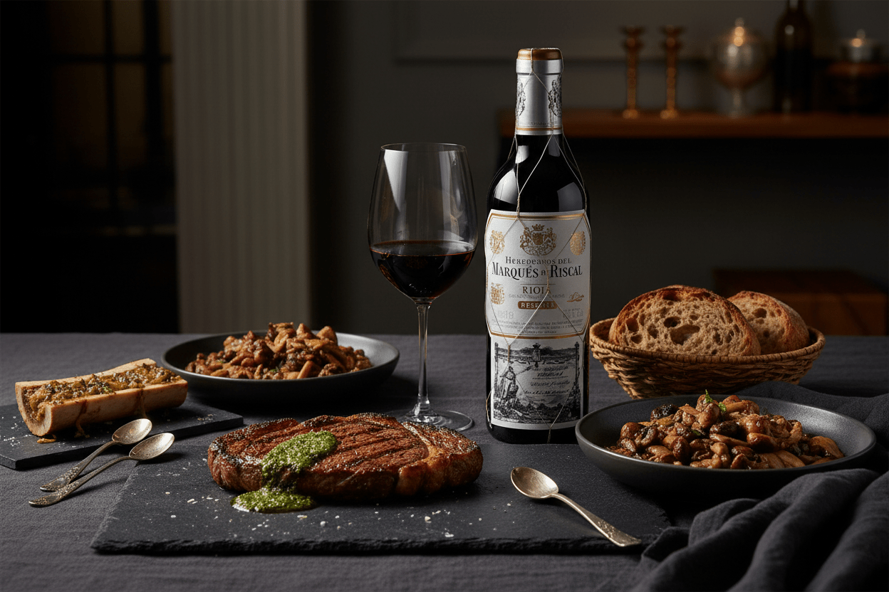 Vino Tinto Marqués de Riscal Reserva 750ml Rioja - Vino de España - La Cava