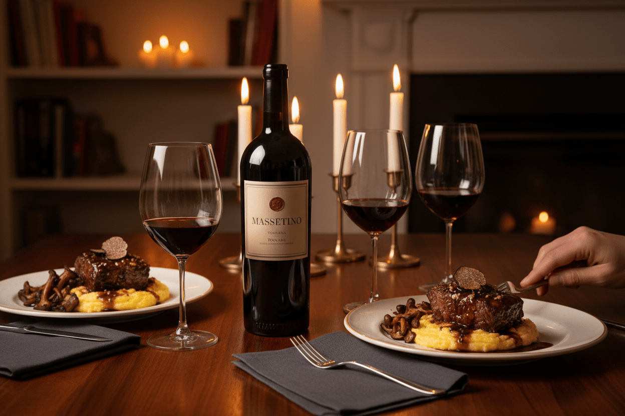 Vino Tinto Massetino 2022 Merlot de Bolgheri Toscana - Vino de Italia - La Cava