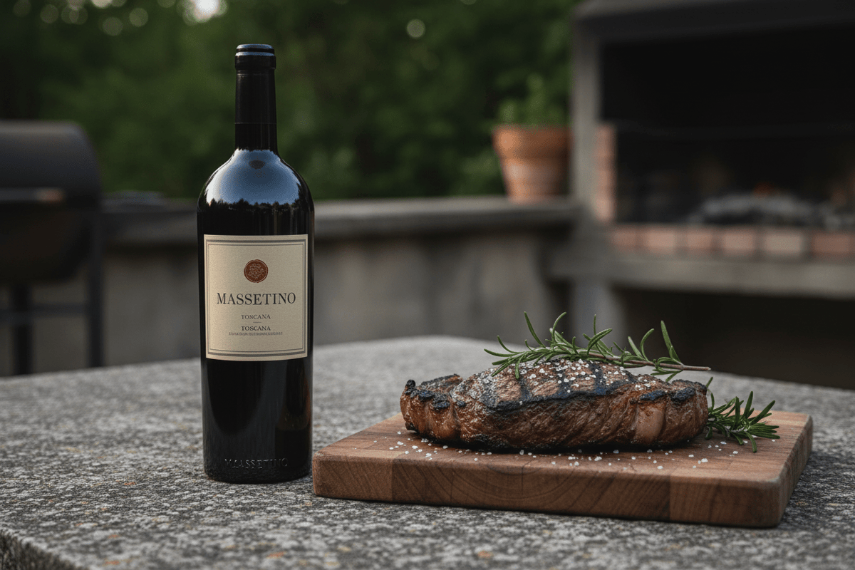 Vino Tinto Massetino 2022 Merlot de Bolgheri Toscana - Vino de Italia - La Cava