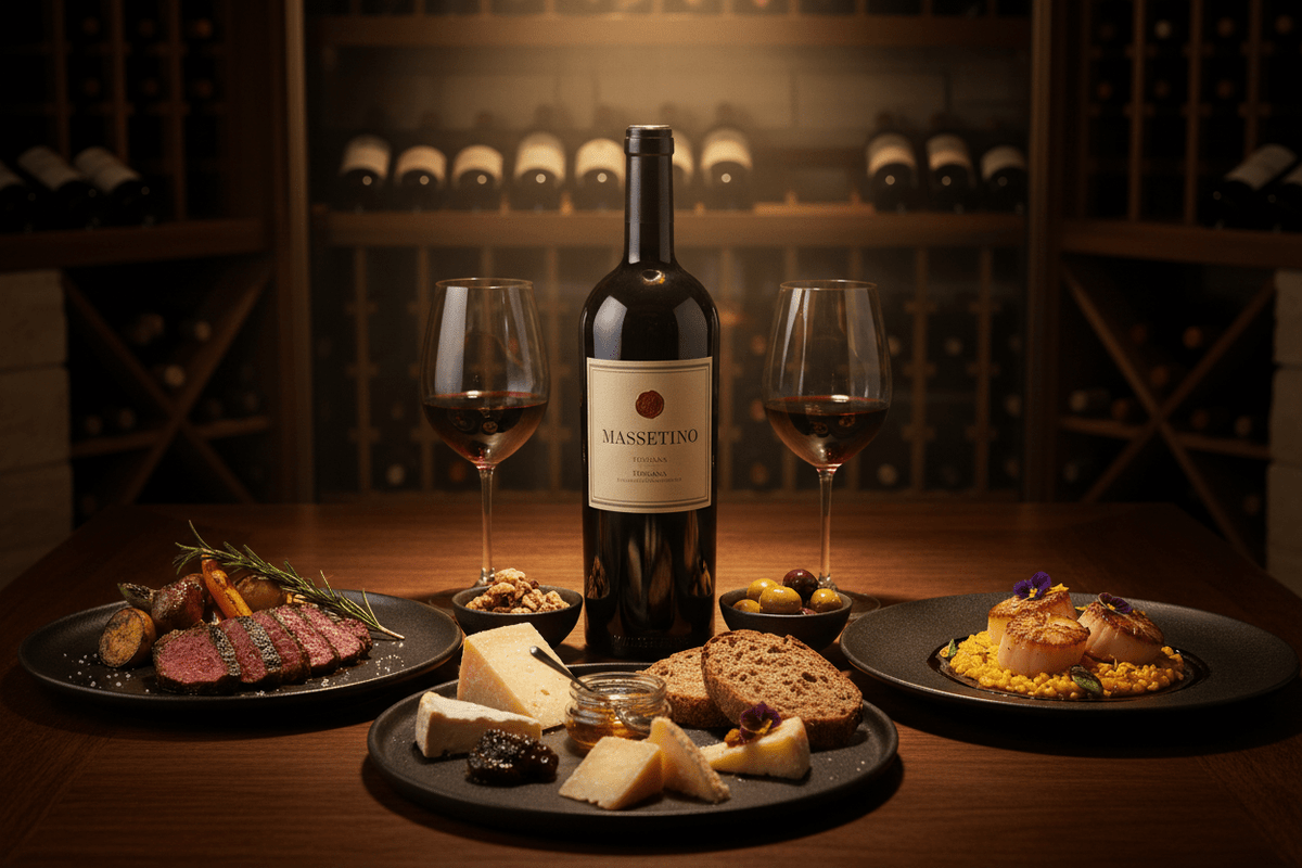 Vino Tinto Massetino 2022 Merlot de Bolgheri Toscana - Vino de Italia - La Cava