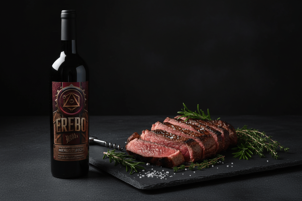 Vino Tinto Mexicano Erebo Merlot 2024 - La Cava