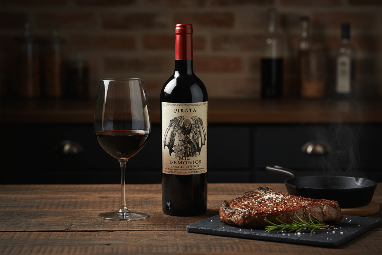 Vino Tinto Mil Demonios Pirata, Cabernet Sauvignon 750ml 2021 - Vino Argentino - La Cava