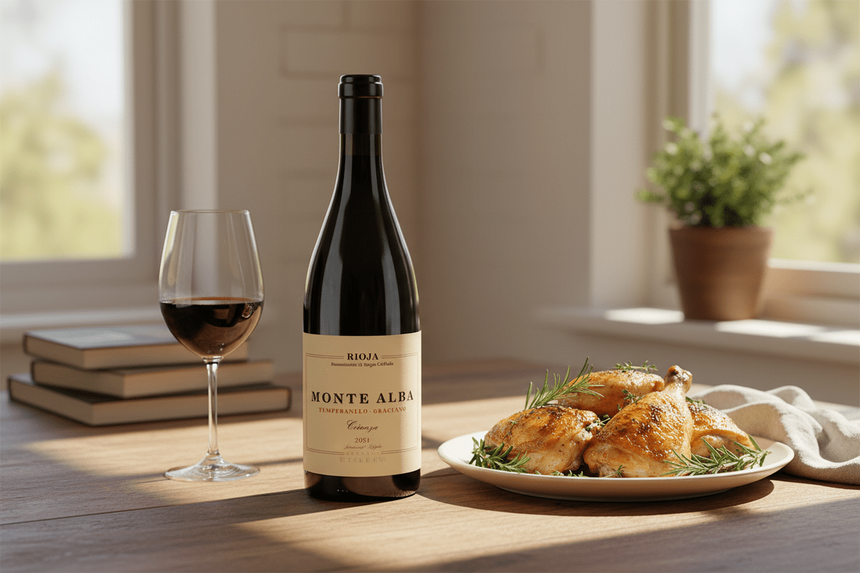 Vino Tinto Monte Alba Crianza 2021 750ml DOCa Rioja - Vino de España - La Cava