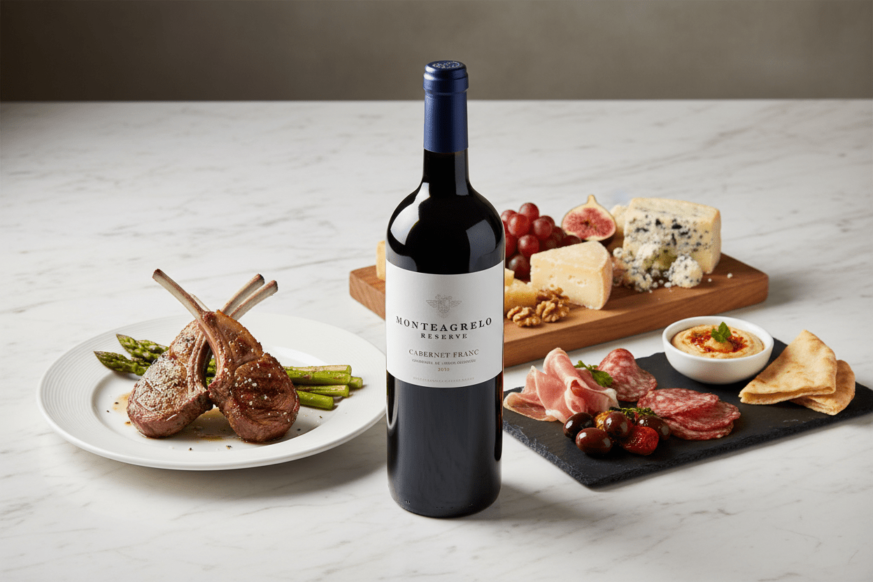 Vino Tinto Monteagrelo Cabernet Franc Bressia, Mendoza - Vino Argentino - La Cava