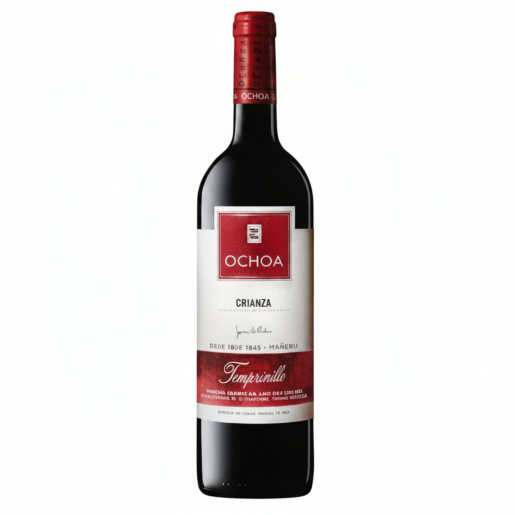Vino Tinto Ochoa Crianza 500ml Tempranillo D.O. Navarra - Vino de España - La Cava