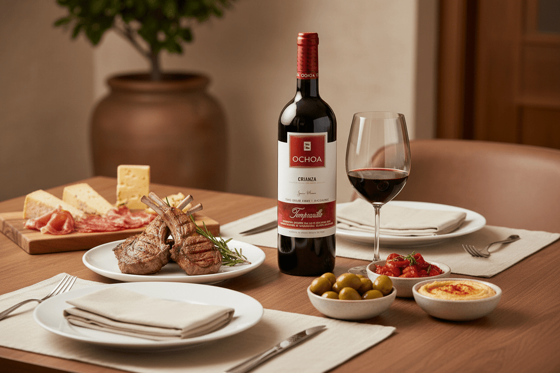 Vino Tinto Ochoa Crianza 500ml Tempranillo D.O. Navarra - Vino de España - La Cava