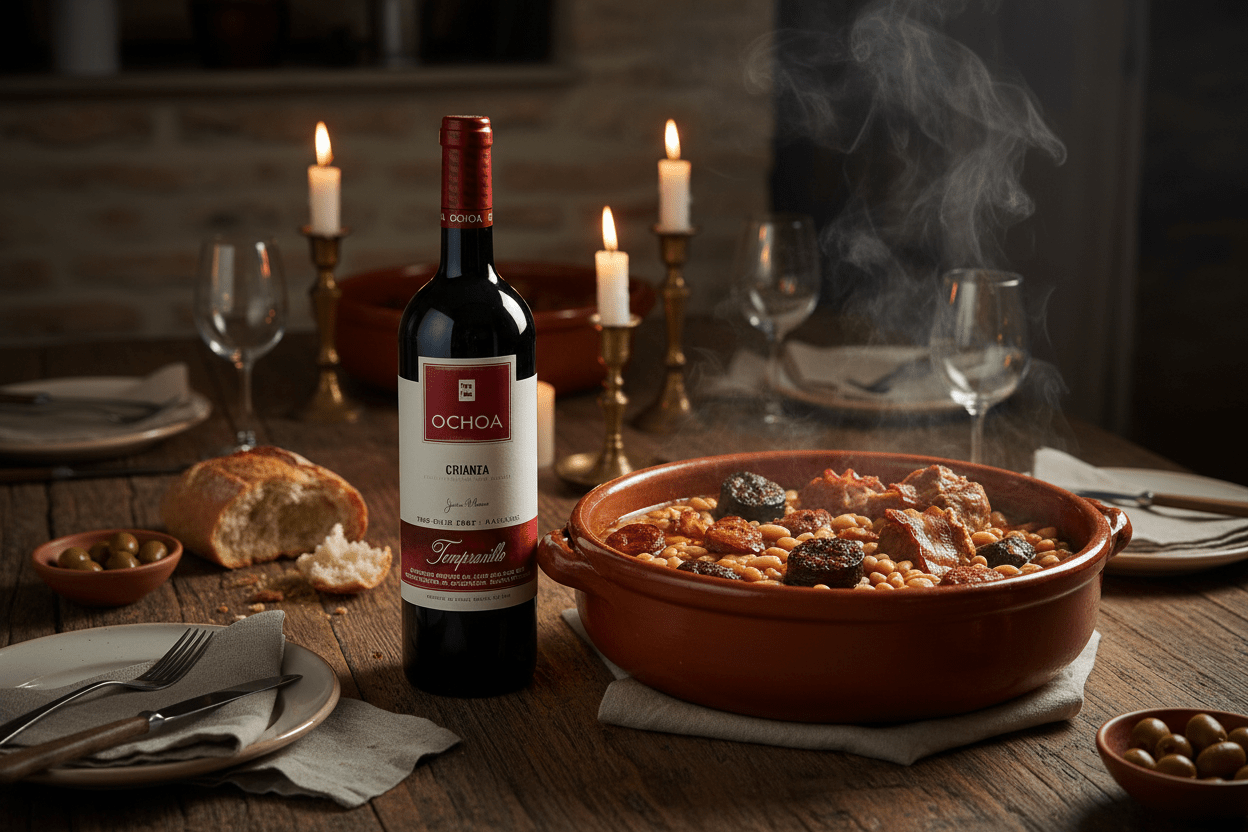 Vino Tinto Ochoa Crianza 750ml Tempranillo y Merlot D.O. Navarra - Vino de España - La Cavaslider_item_HiMBLA