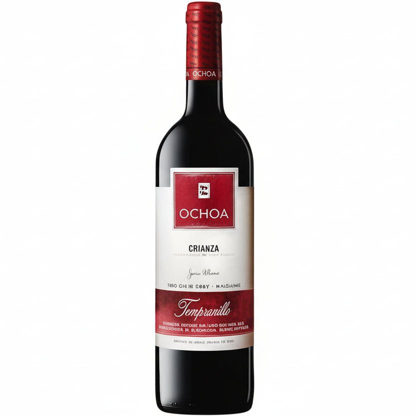 Vino Tinto Ochoa Crianza 750ml Tempranillo y Merlot D.O. Navarra - Vino de España - La Cava