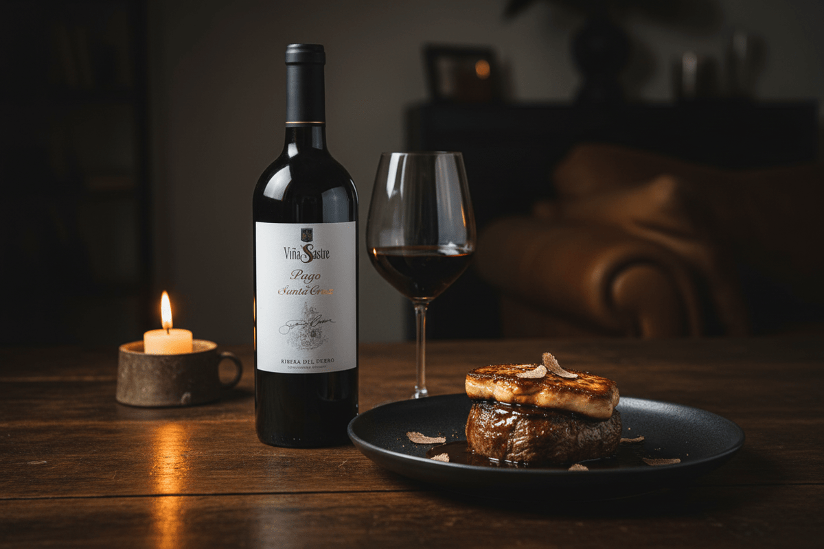 Vino Tinto Pago de Santa Cruz 750ml Viña Sastre D.O. Ribera del Duero - Vino de España - La Cavaslider_item_HiMBLA