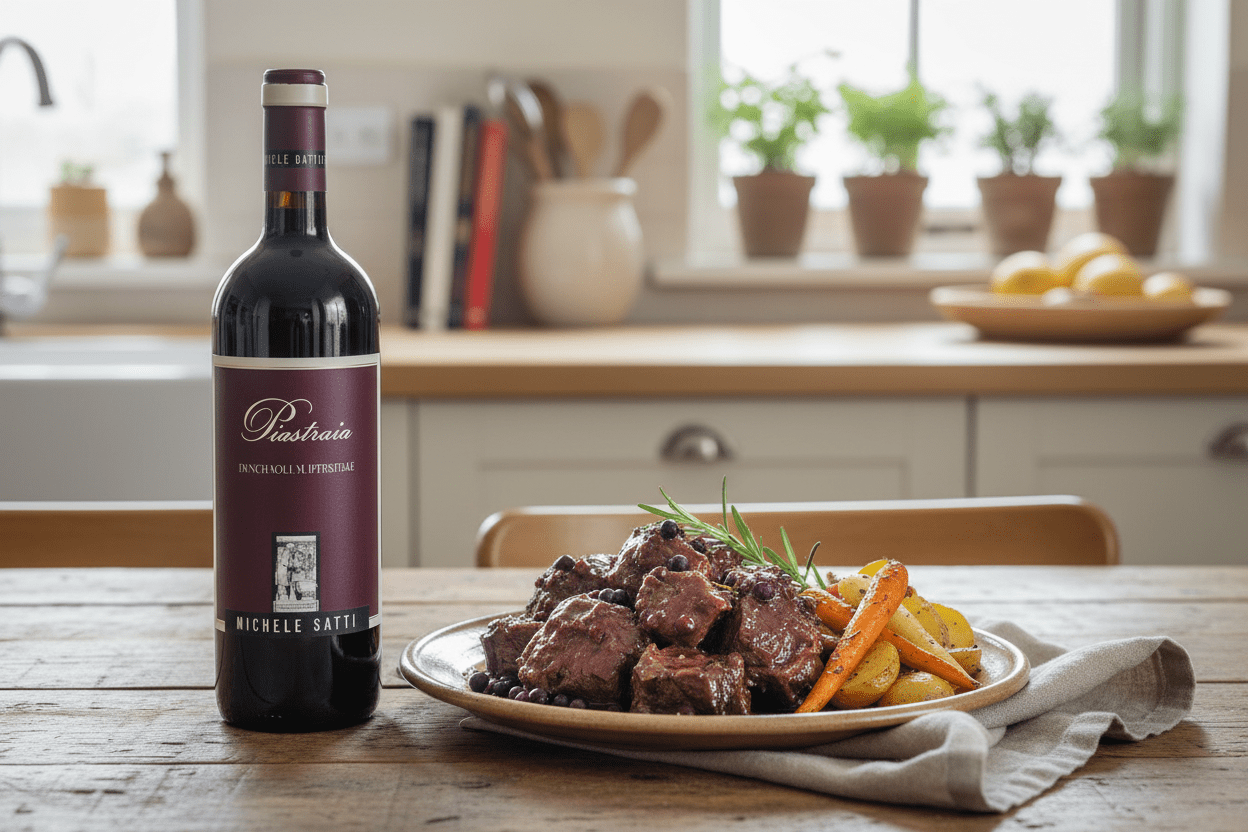 Vino tinto piastraia 2020 750ml Italia - La Cava