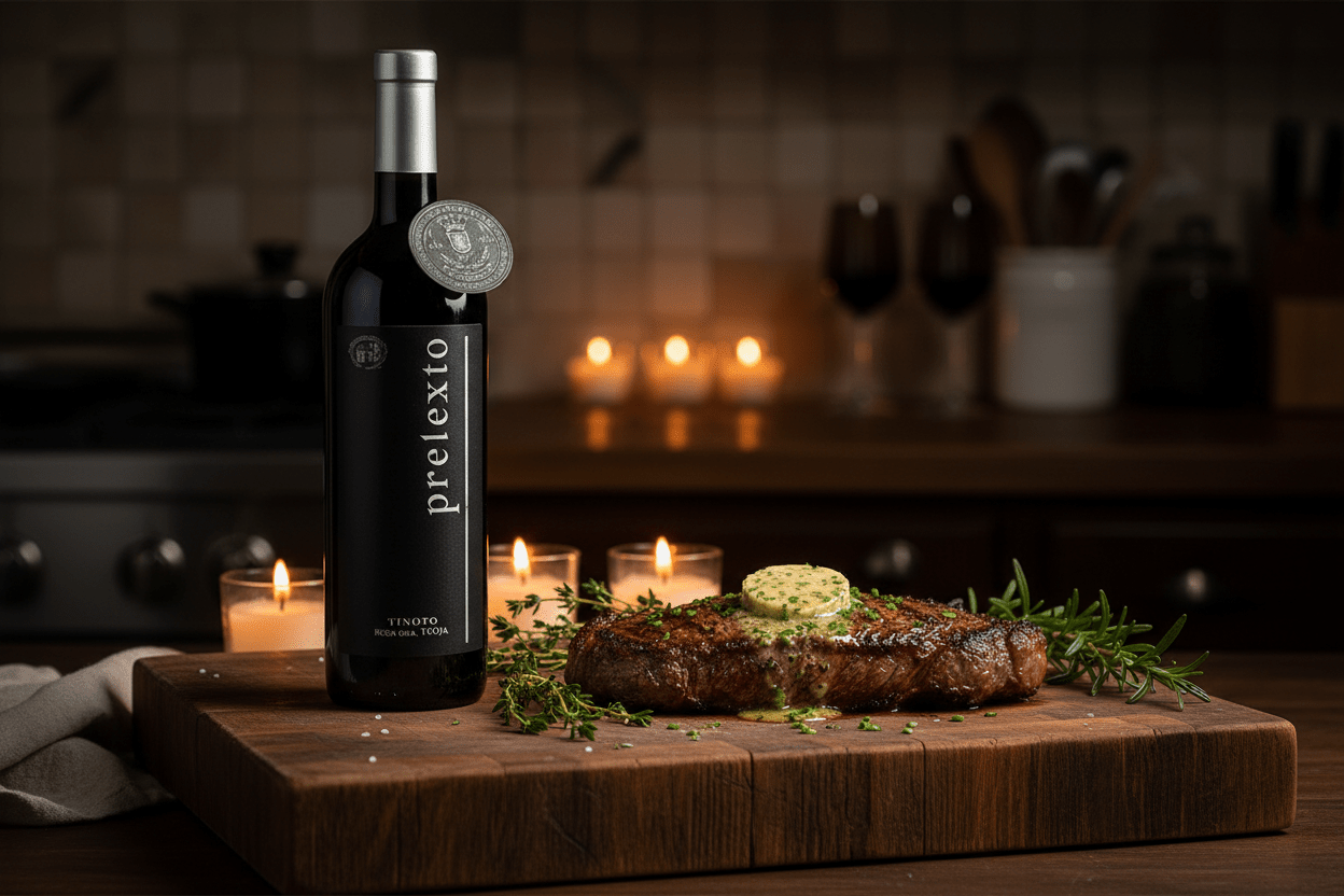 Vino Tinto Pretexto 750ml Viñedos Azteca Ensamble 5 Uvas Querétaro, México - Vino Mexicano - La Cava