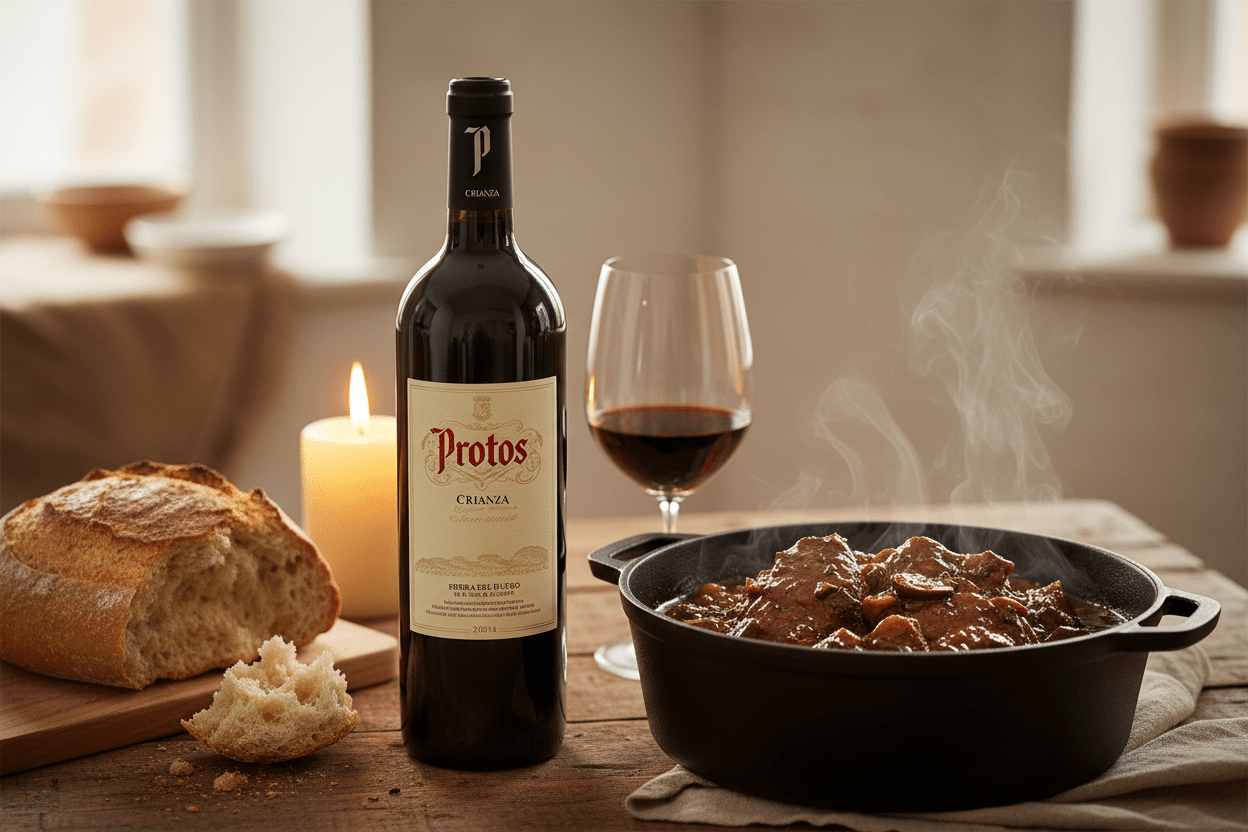 Vino Tinto Protos Crianza 750ml, Ribera del Duero - Vino de España - La Cava