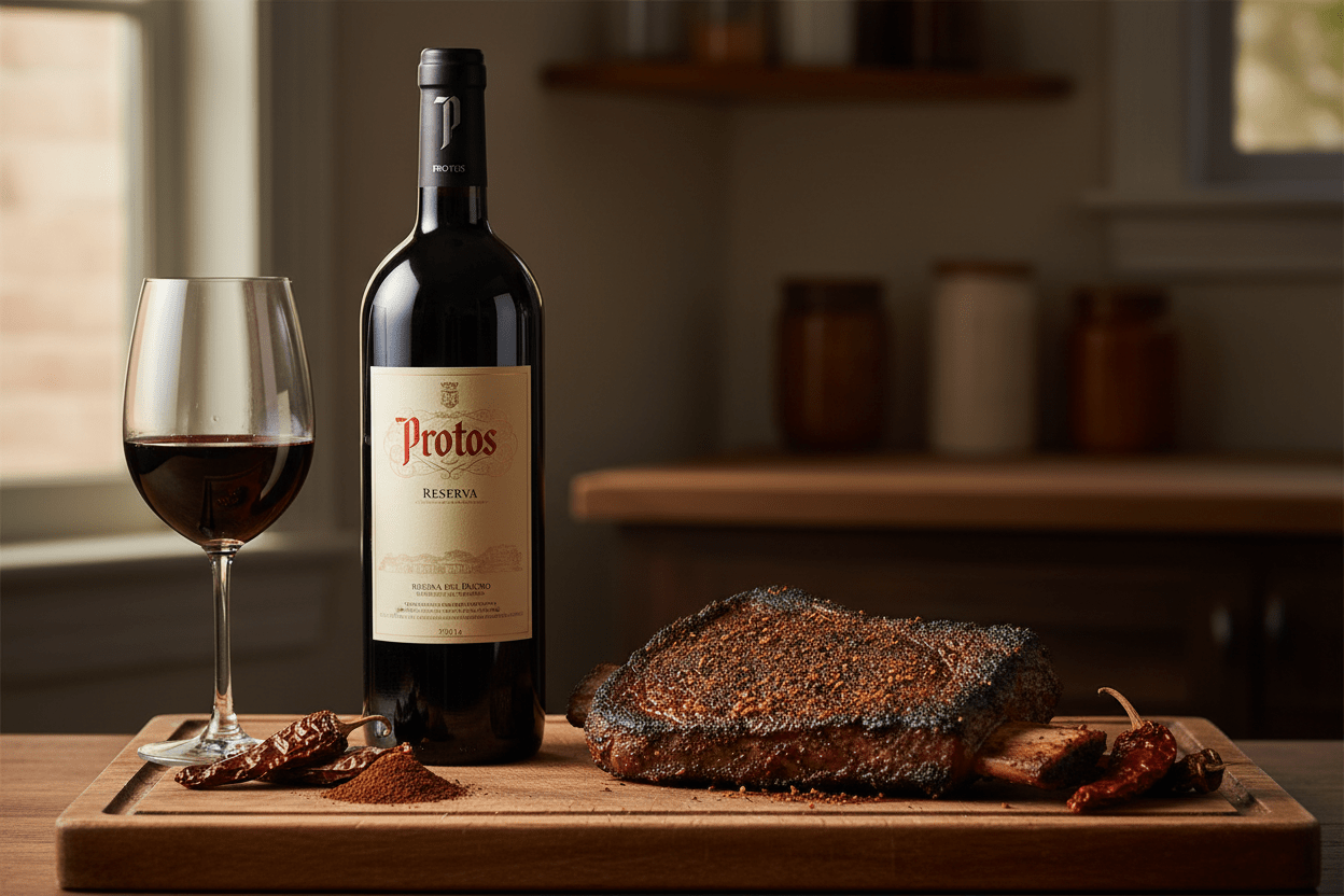 Vino Tinto Protos Reserva 750ml 18 Meses en Barrica de Roble Ribera del Duero - Vino de España - La Cava