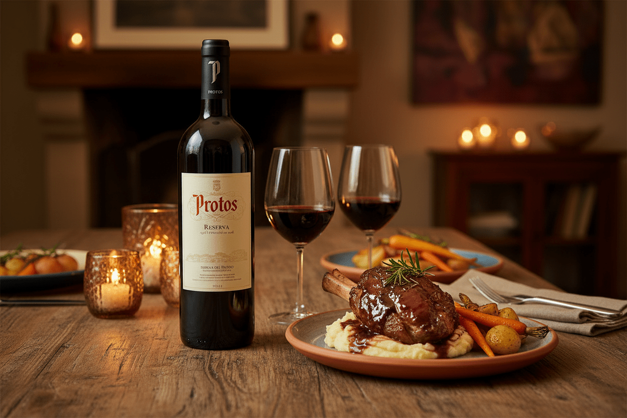 Vino Tinto Protos Reserva 750ml 18 Meses en Barrica de Roble Ribera del Duero - Vino de España - La Cava