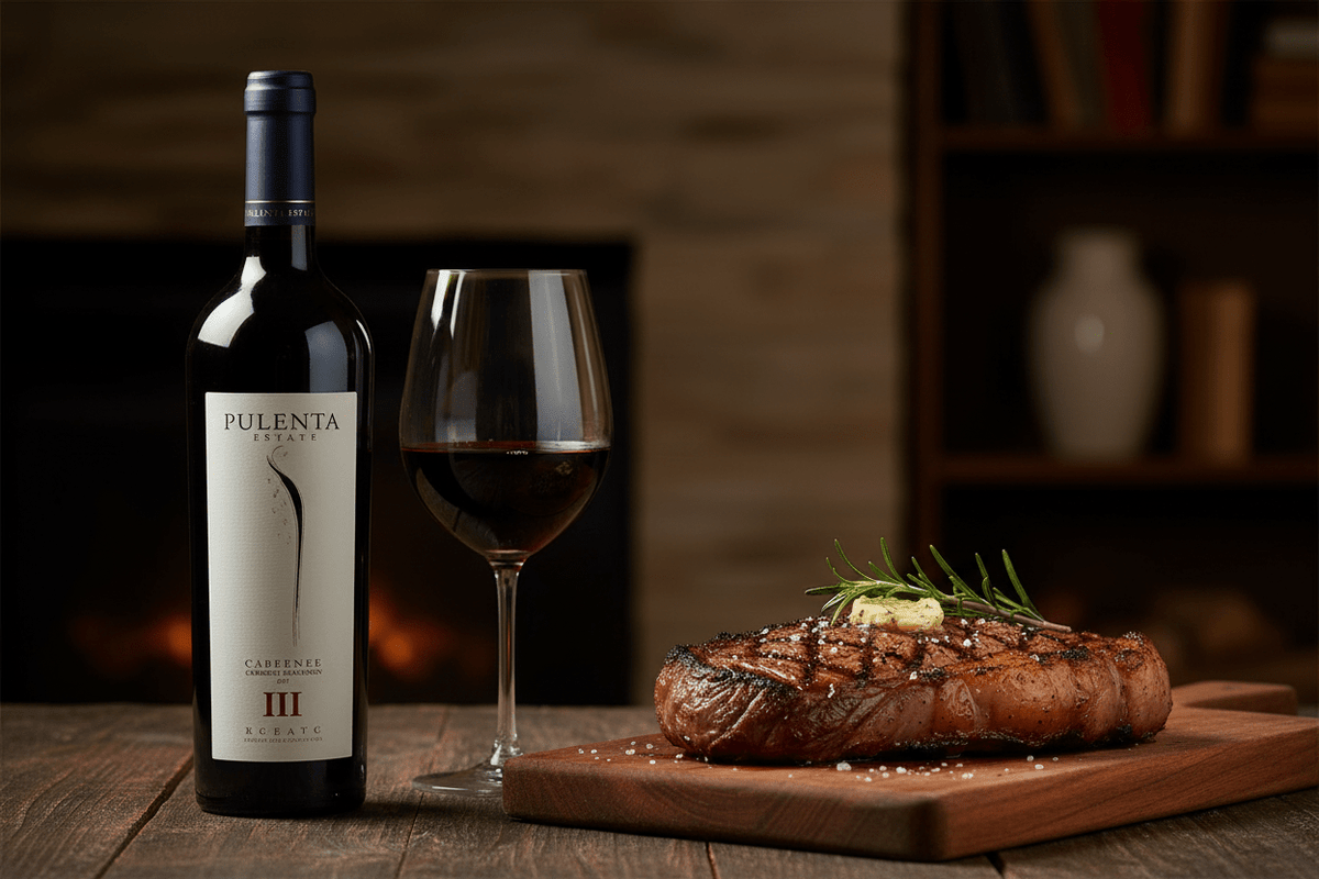 Vino Tinto Pulenta Estate Cabernet Sauvignon 750ml 201G - Vino Argentino - La Cava
