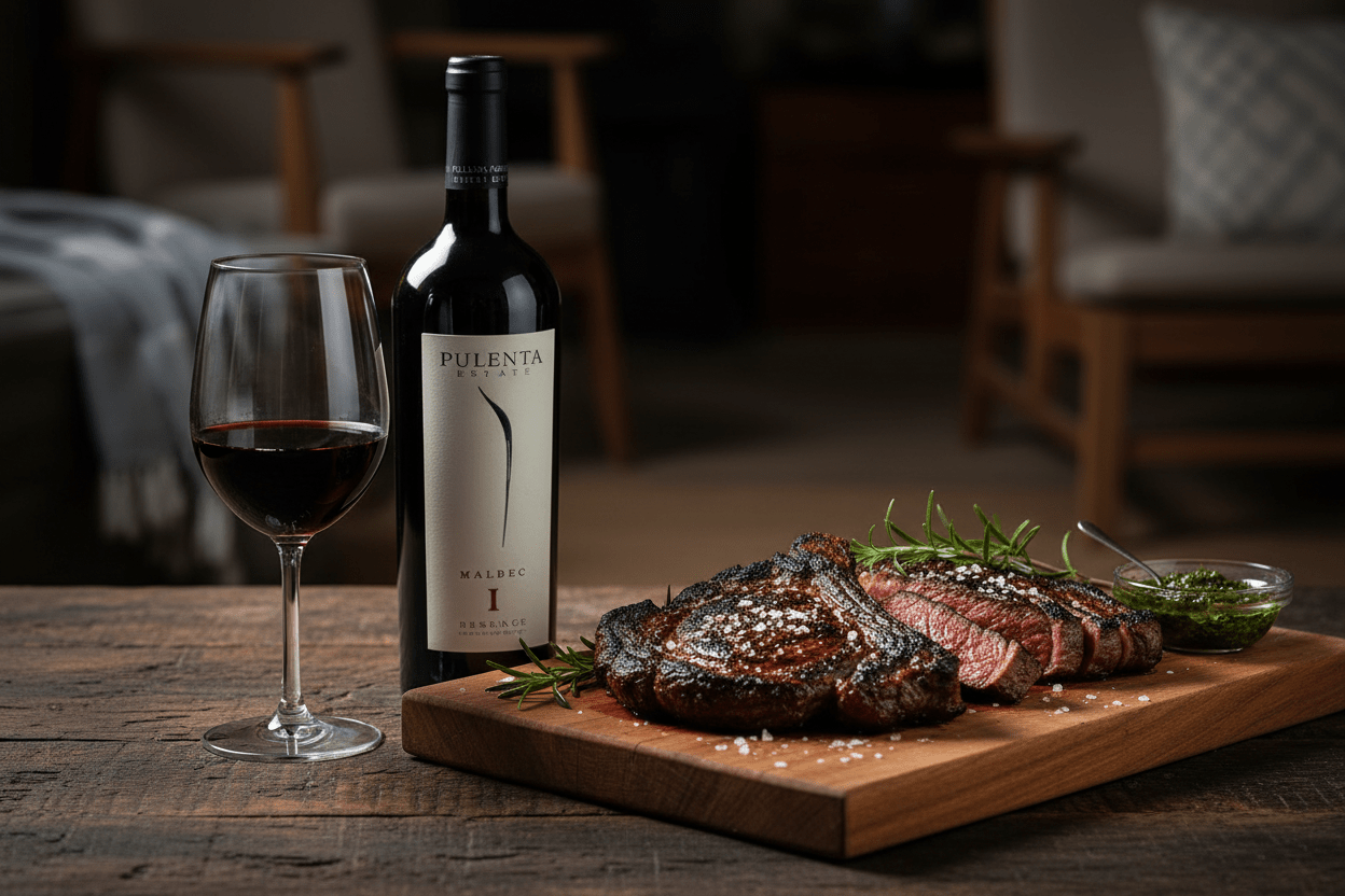 Vino Tinto Pulenta Estate Malbec 750ml 2020 - Vino Argentino - La Cava