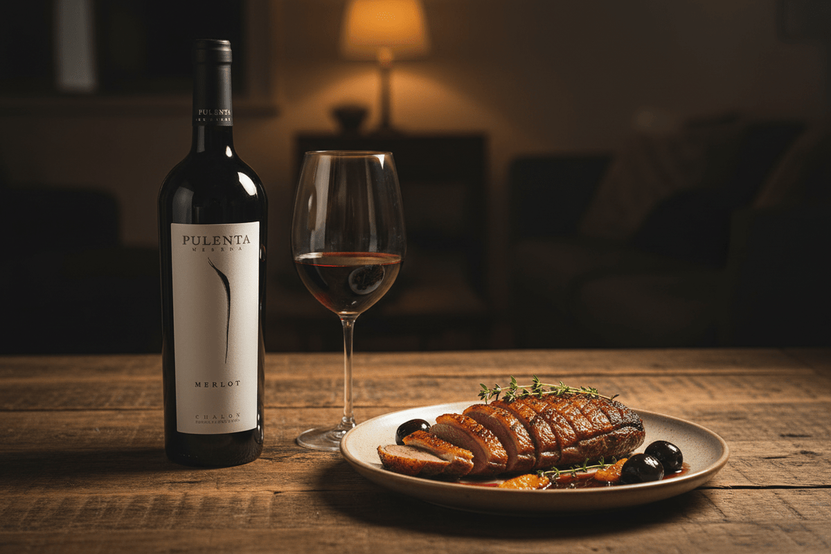Vino Tinto Pulenta Estate Merlot 750ml 2020 - Vino Argentino - La Cava