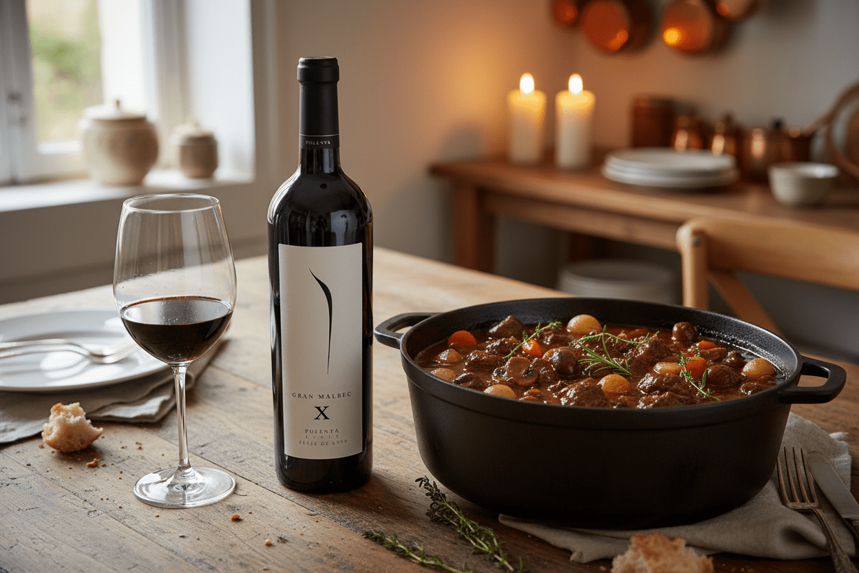 Vino Tinto Pulenta Gran Merlot 750ml 2018 - Vino Argentino - La Cava