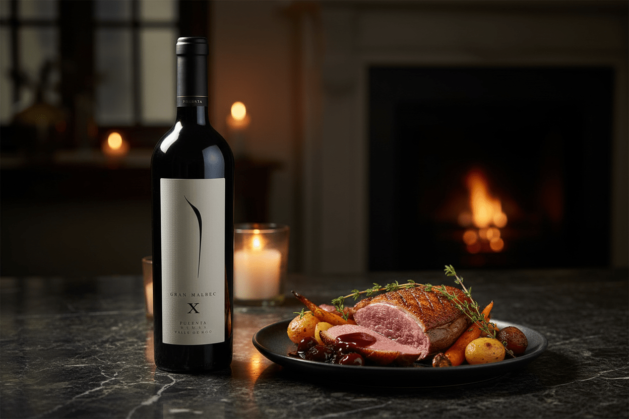 Vino Tinto Pulenta Gran Merlot 750ml 2018 - Vino Argentino - La Cava
