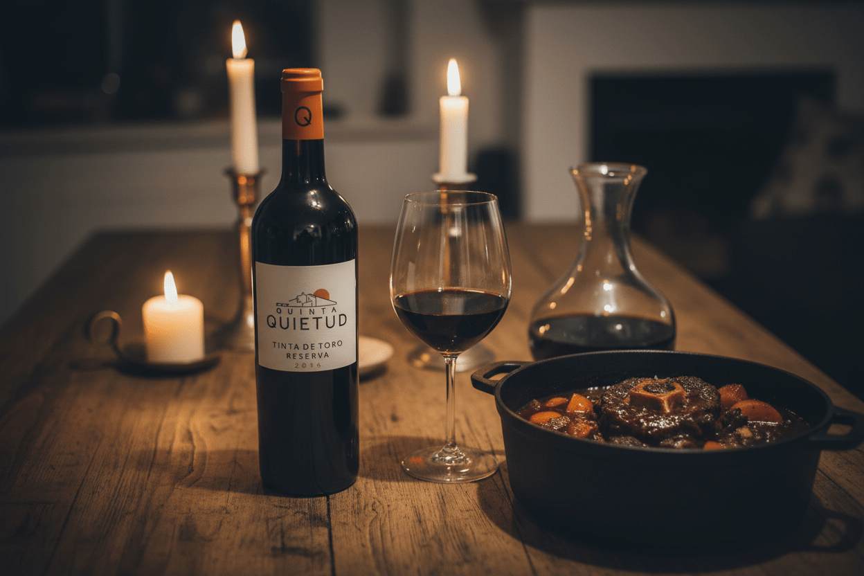 Vino Tinto Quinta Quietud 2019 Tinta de Toro Ecológico de Guarda - Vino de España - La Cava