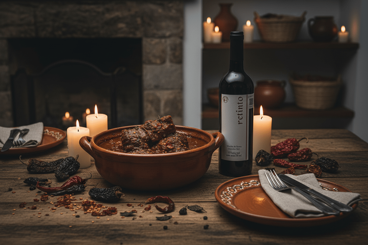 Vino Tinto Retinto 750ml Viñedos Azteca Querétaro, México - Vino Mexicano - La Cava
