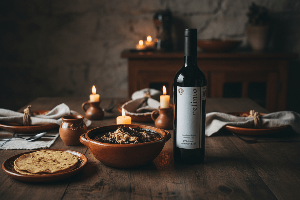 Vino Tinto Retinto 750ml Viñedos Azteca Querétaro, México - Vino Mexicano - La Cava
