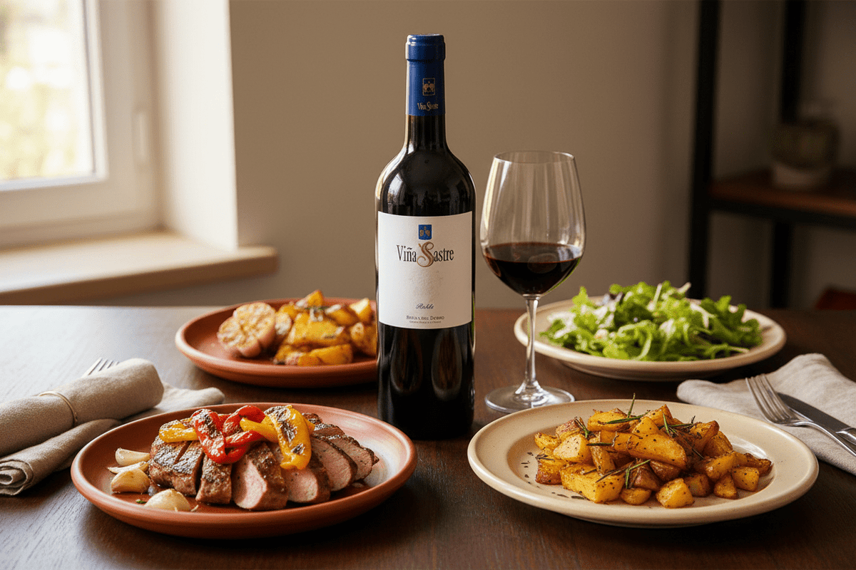 Vino Tinto Roble Ecológico 750ml Crianza Corta en Barrica Ribera del Duero - Vino de España - La Cava