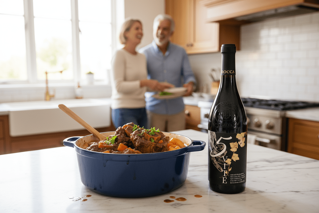 Vino Tinto Rocca 5 Vite Blend Tinto Puglia - Vino de Italia - La Cava