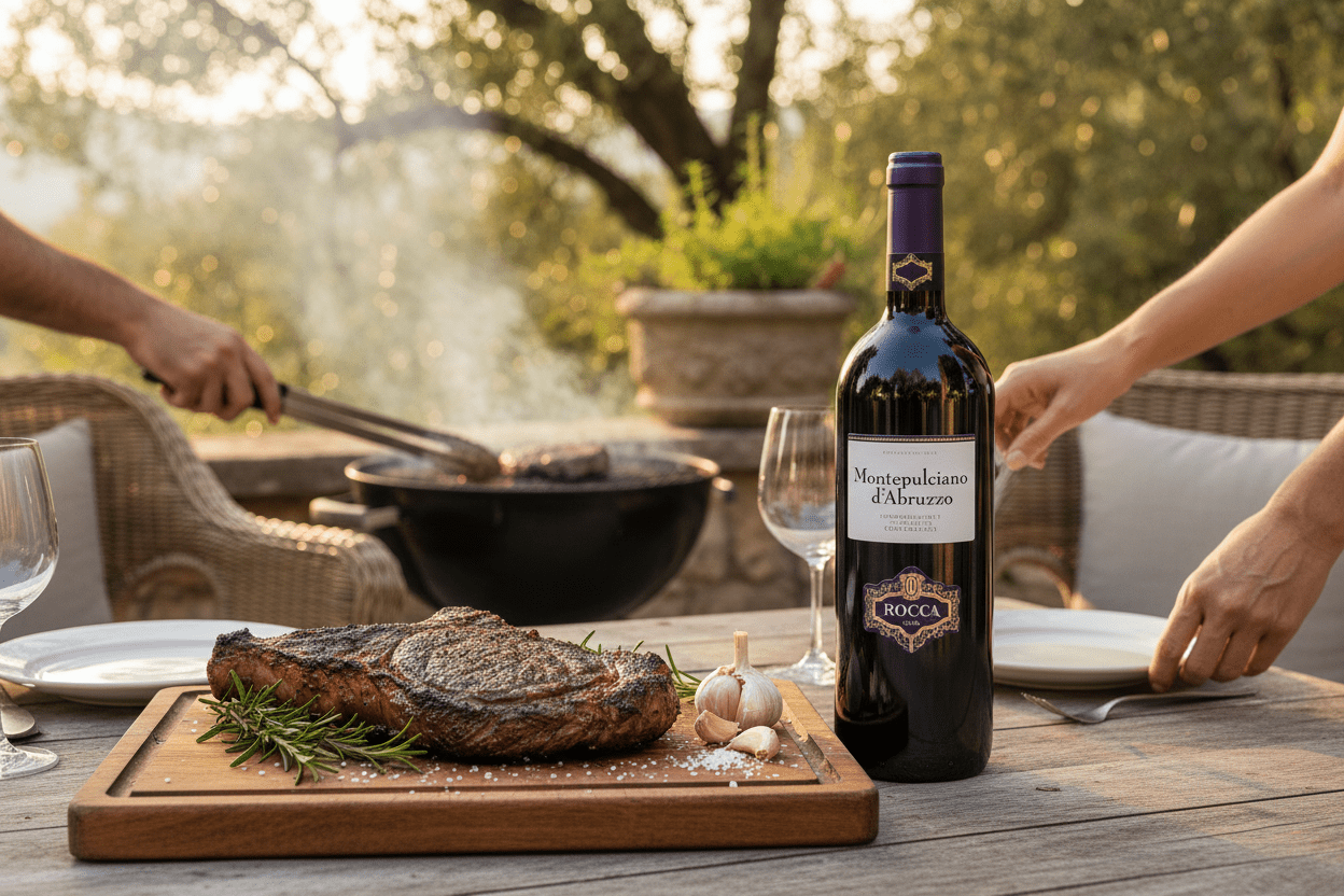 Vino Tinto Rocca Montepulciano D´abruzzo 1.5L - Vino de Italia - La Cava