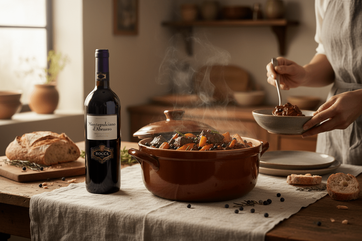 Vino Tinto Rocca Montepulciano D´abruzzo 750ml - Vino de Italia - La Cava
