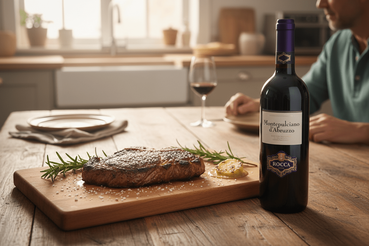 Vino Tinto Rocca Montepulciano D´abruzzo 750ml - Vino de Italia - La Cava
