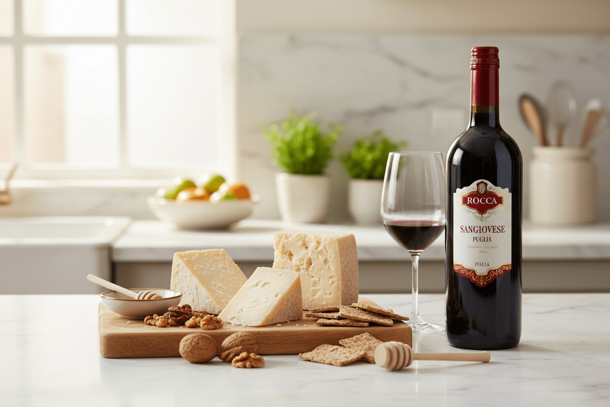 Vino Tinto Rocca Sangiovese Puglia - Vino de Italia - La Cava
