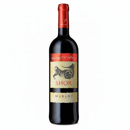 Vino Tinto Kosher Shiloh Shor Merlot 750ml | Elegancia Aterciopelada de Judea - La Cava