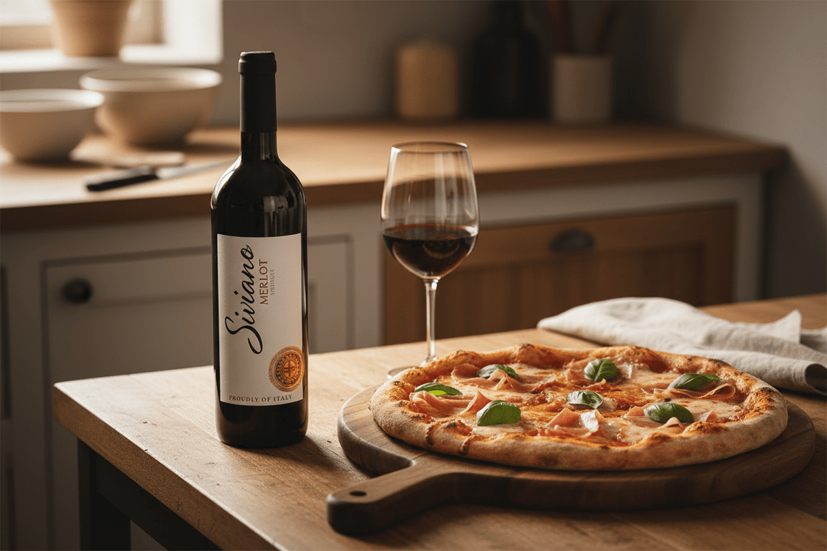 Vino Tinto Siviano Merlot 750ml - Vino de Italia - La Cava