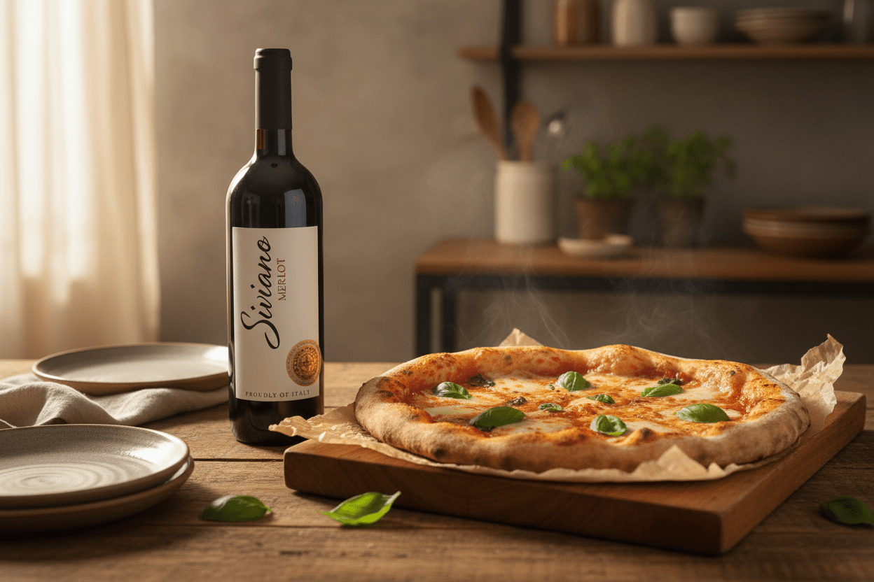 Vino Tinto Siviano Merlot 750ml - Vino de Italia - La Cava