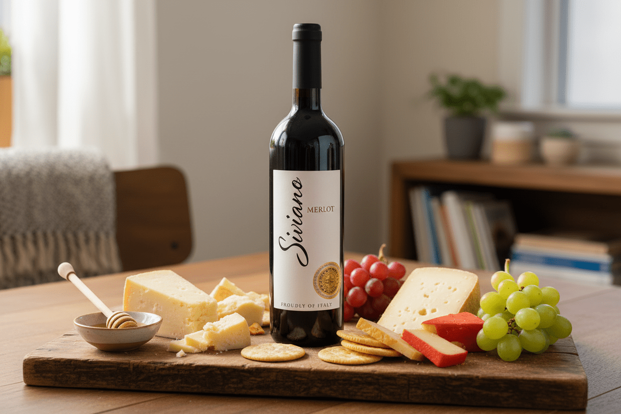 Vino Tinto Siviano Merlot 750ml - Vino de Italia - La Cava