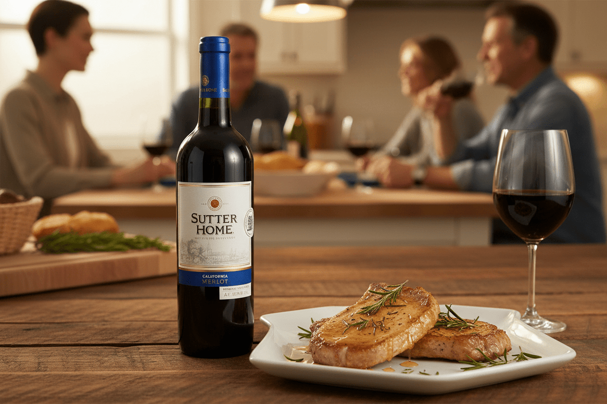 Vino Tinto Sutter Home Merlot de 750 ml - La Cava